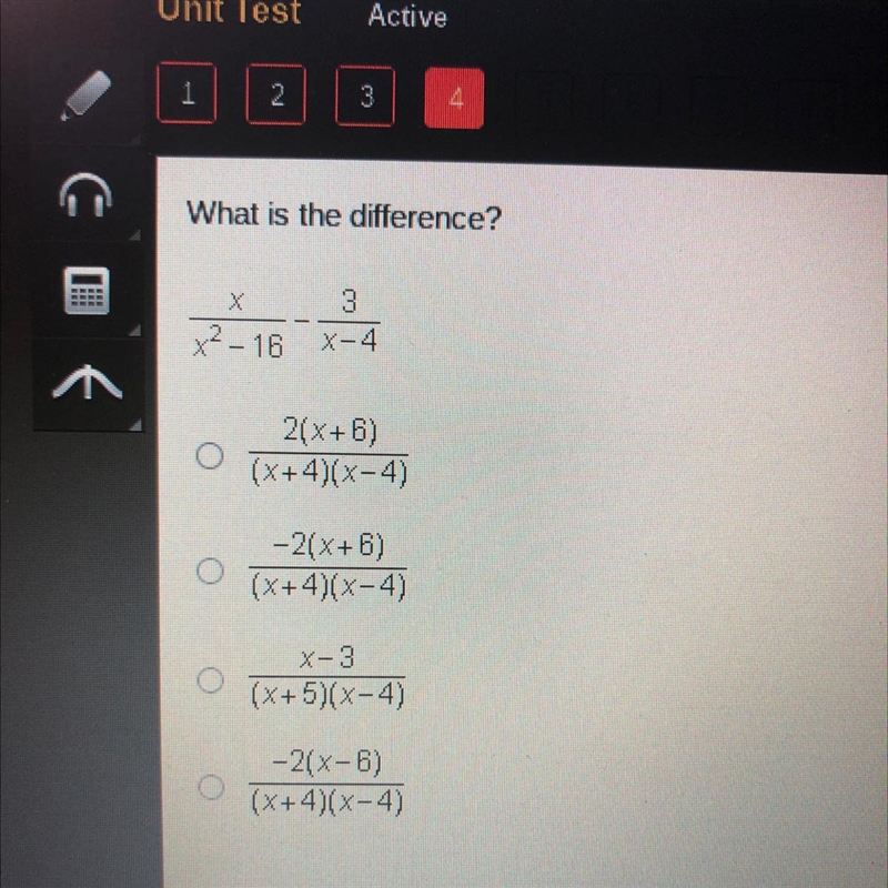 What is the difference? COF x²-16 3 X-4 2(x+6) (x+4)(x-4) -2(x+6) (X+4)(x-4) X-3 (x-example-1