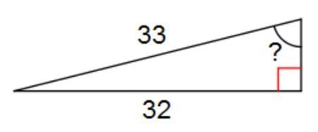 Find the measure of the indicated angle to the nearest degree. A. 46 B. 76 C. 44 D-example-1