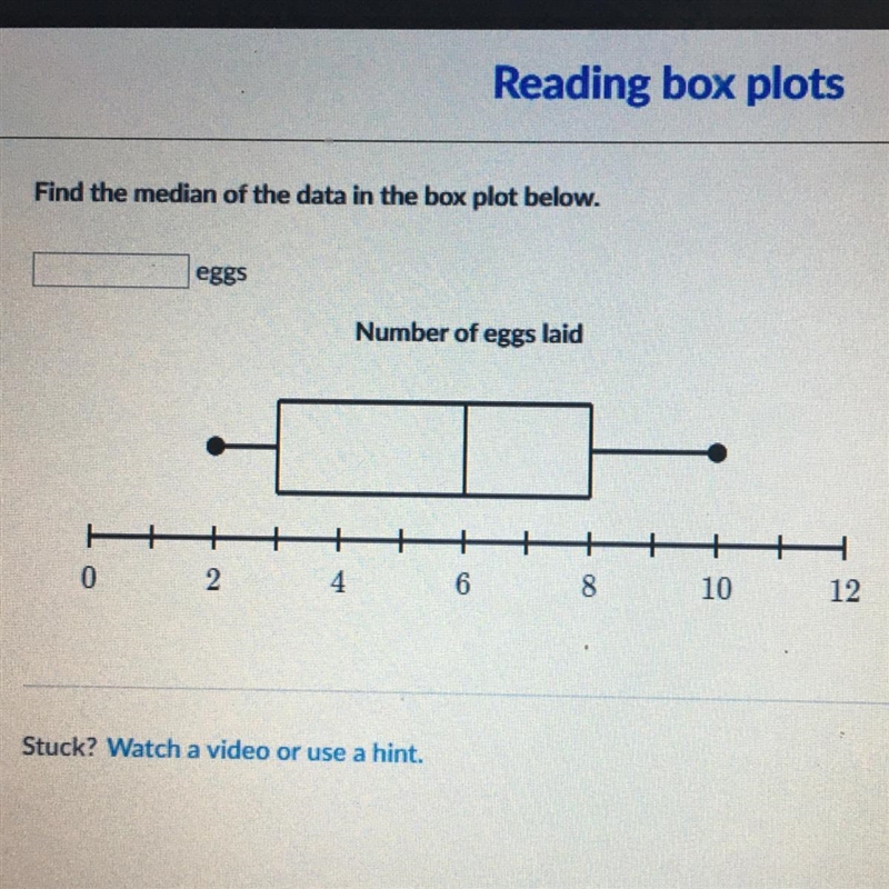 Find the median of the data in the box plot below. PLEASE HELP-example-1