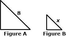 Figure A is a scale image of Figure B, as shown. The scale that maps Figure A onto-example-1