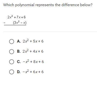 Which polynomial represents the difference below?-example-1