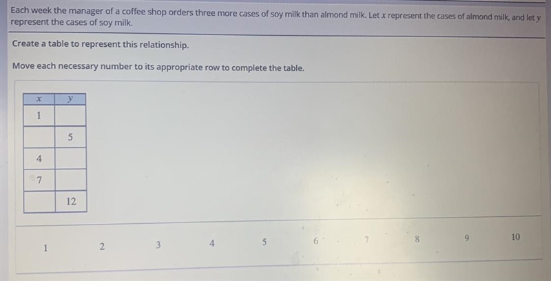 Each week the manager of a coffee shop orders three more cases of soy milk than almond-example-1