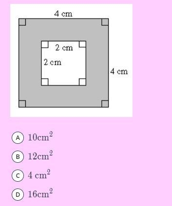 Find the area of the shaded region and choose the appropriate result.-example-1