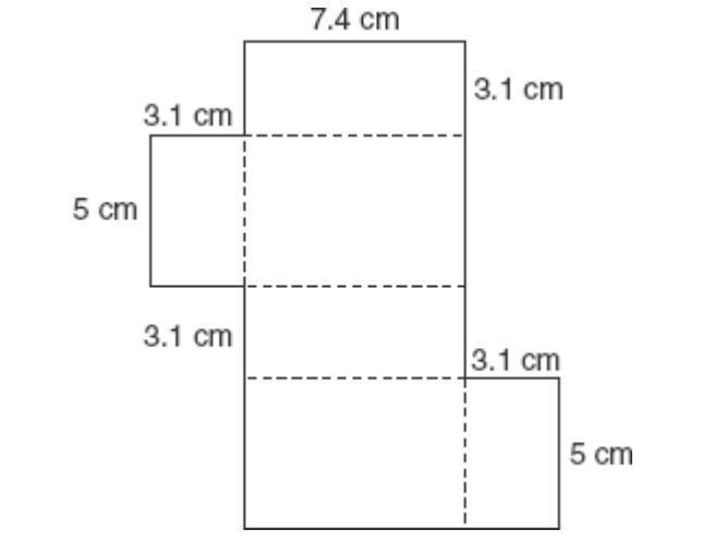 Find the surface area of the three-dimensional figure. ______ cm^2-example-1