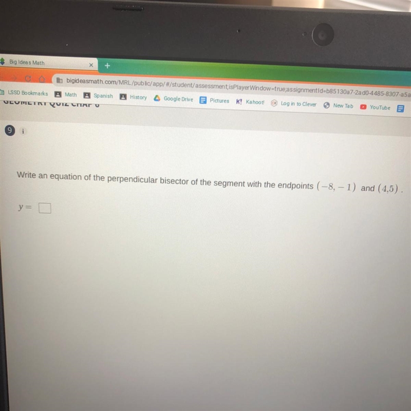 Can I get help with what y equals?-example-1