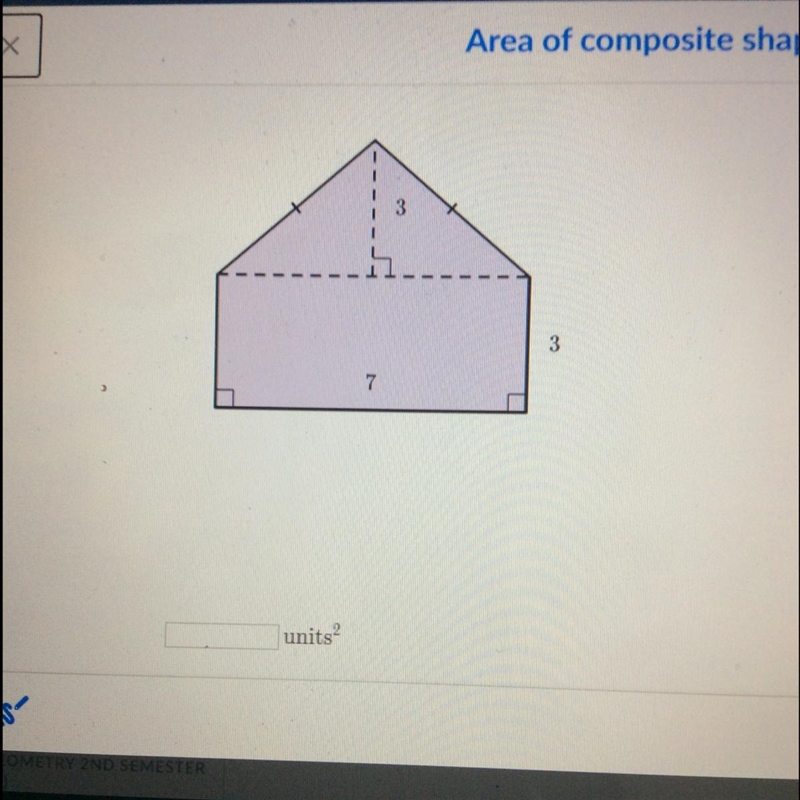 Area of composite shapes!!-example-1