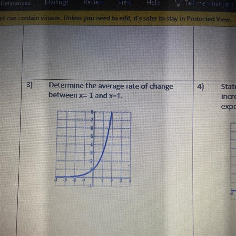 Determine the average rate of change between x=-1 and x=1.-example-1