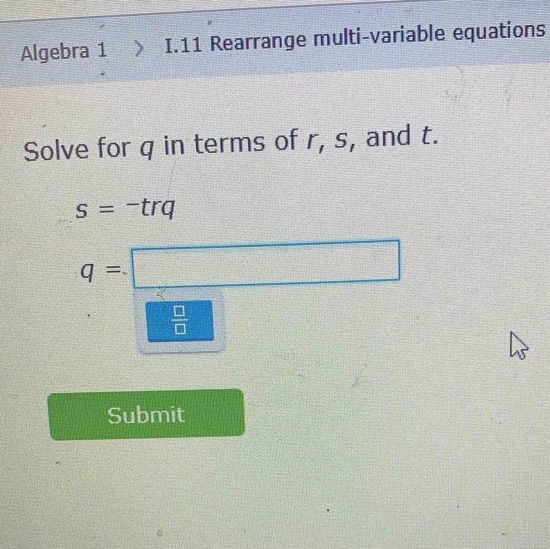 Solve for q in terms of r, s, and t-example-1