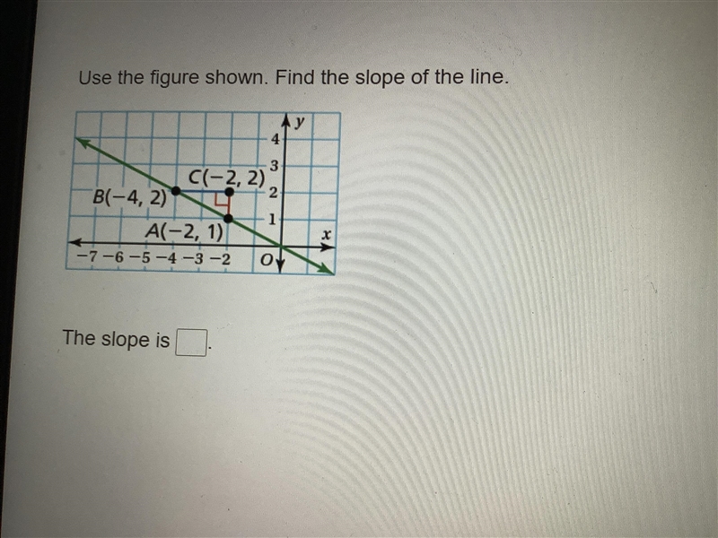 Slope of the line with a figure (picture included)-example-1