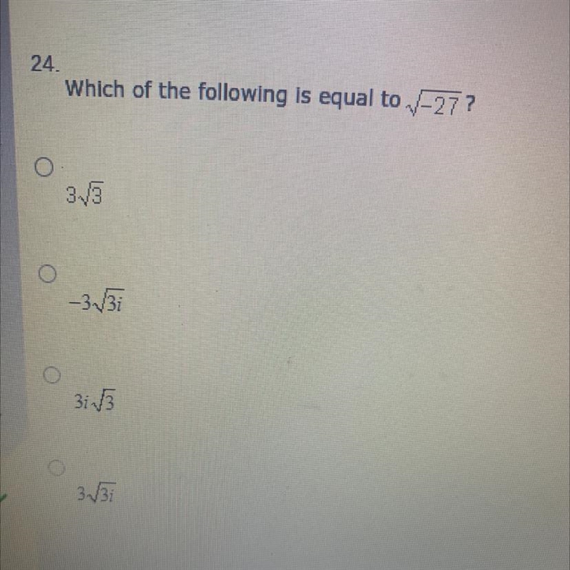 Which of the following is equal to -27?-example-1