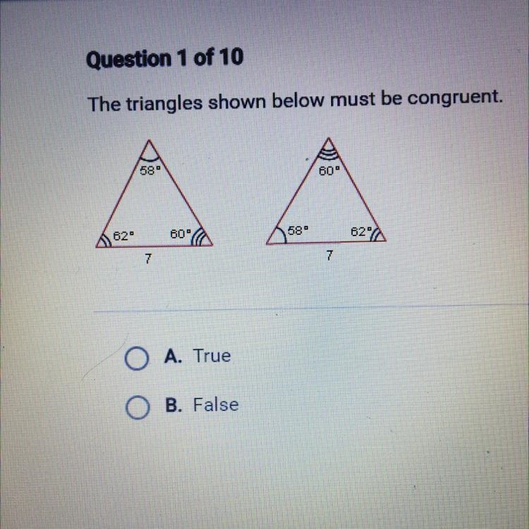 The triangles shown below must be congruent lmk ASAP-example-1