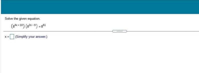 Solve the given equation.-example-1