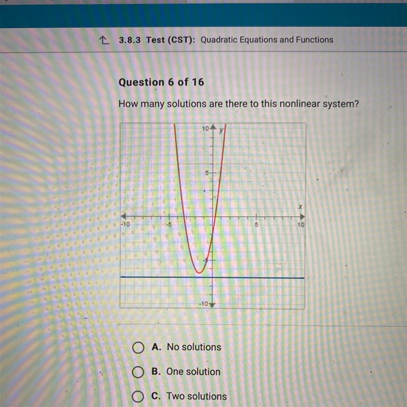 How many solutions are there to this nonlinear system?-example-1