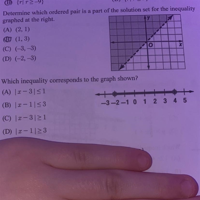 Question 9 Which inequality corresponds to the graph shown?-example-1