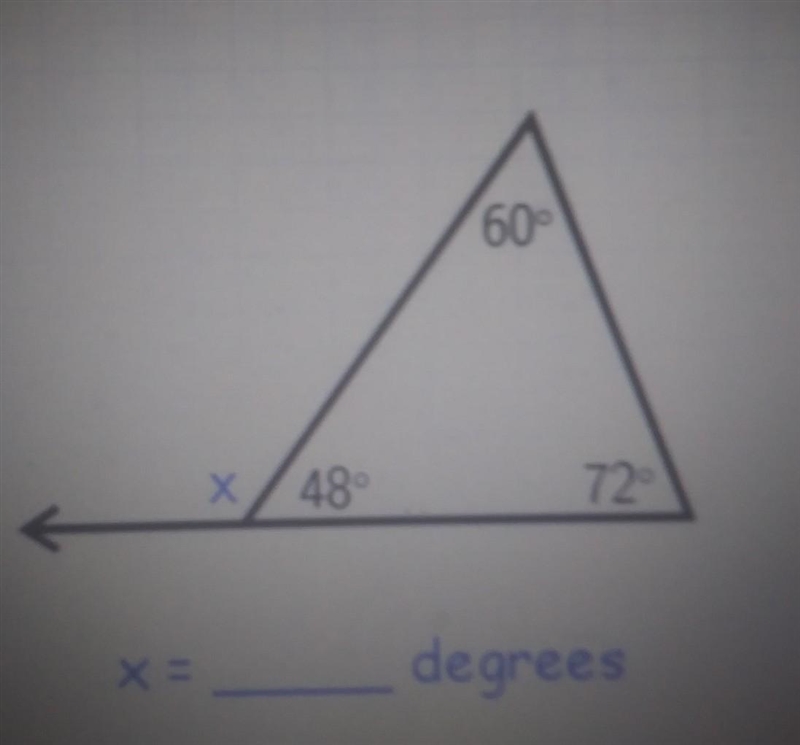 60° X48° 72° x = degrees​-example-1