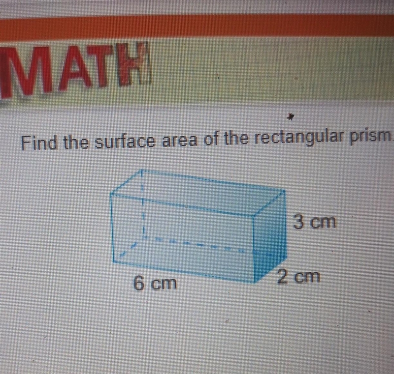 Find the surface of the rectangular prism ​-example-1