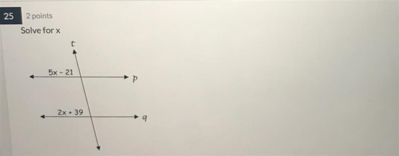 Solve for x in the figure below-example-1