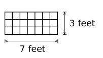 Carlos wants to find out the area of his front yard, so he covers it with equal smaller-example-1