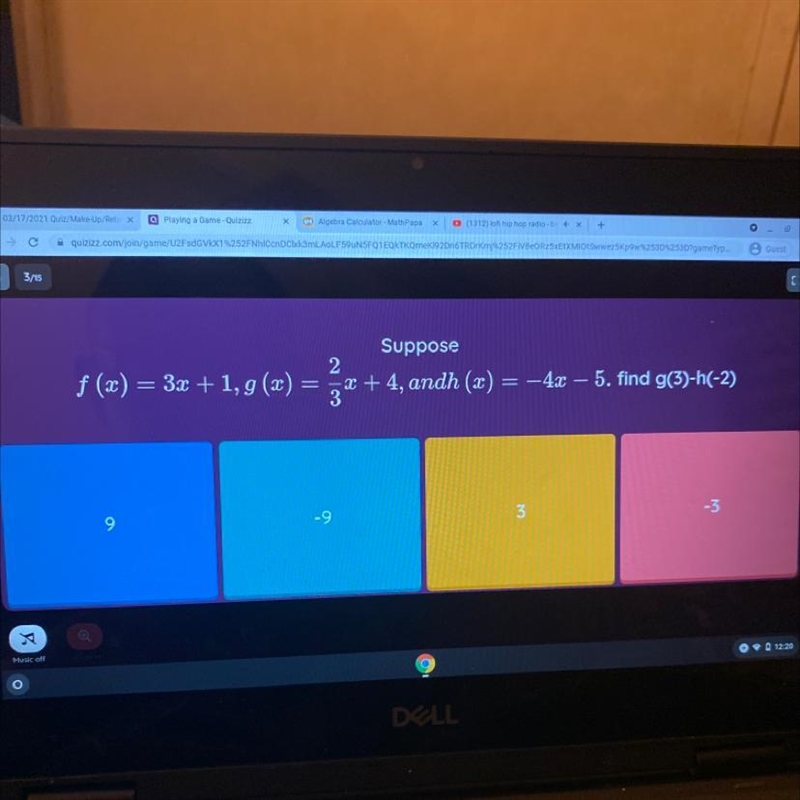 Suppose 2 x + 4, andh (2) = -4x – 5. find g(3)-h(-2) 3 f(x) = 3x + 1, g(x)-example-1