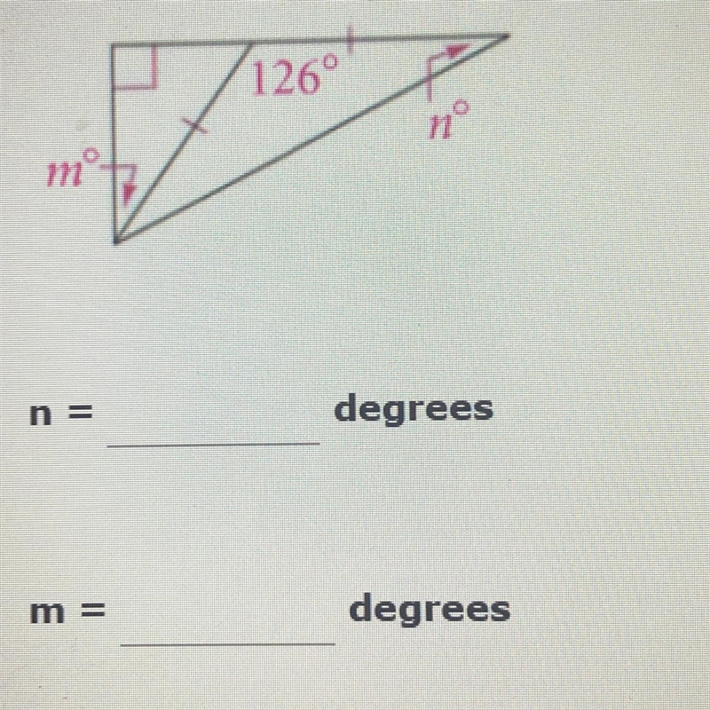 Find the values of the variables. n= m=-example-1