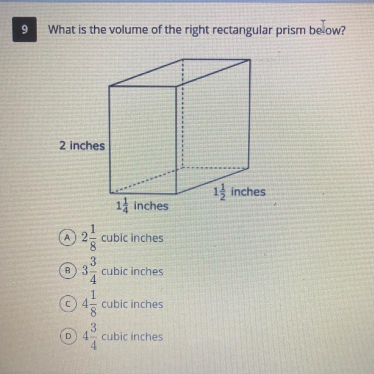 What is the volume of the right rectangular prism below? 2 inches 13 inches 12 inches-example-1