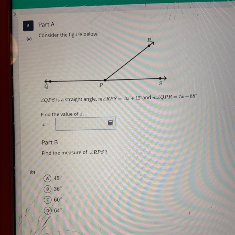 PLS help!! need answers for both Part A &B-example-1