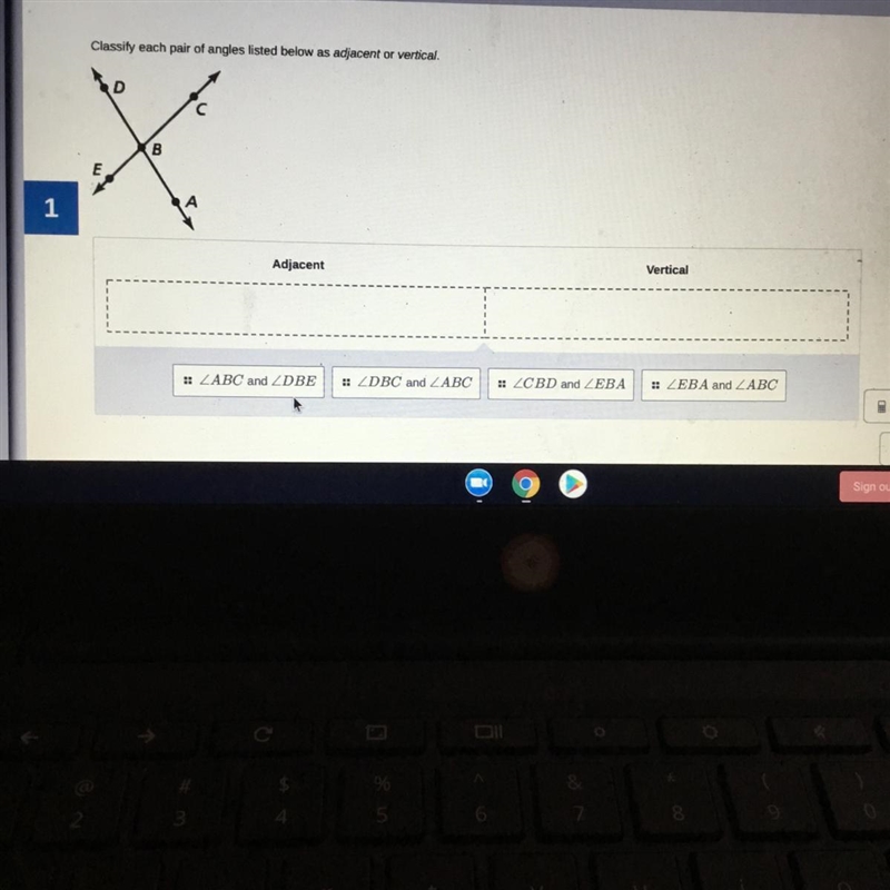 Can someone PLEASE HELP FOR 15 POINTS! (Classify each pair of angles listed below-example-1