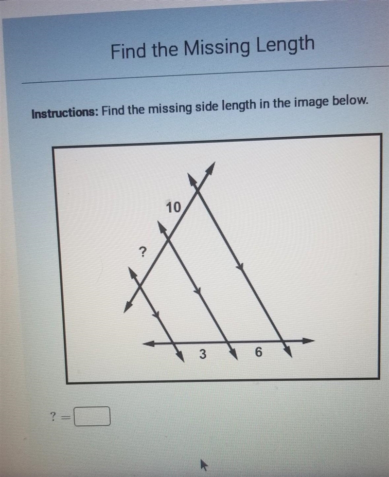 Find the missing side length in the image below​-example-1