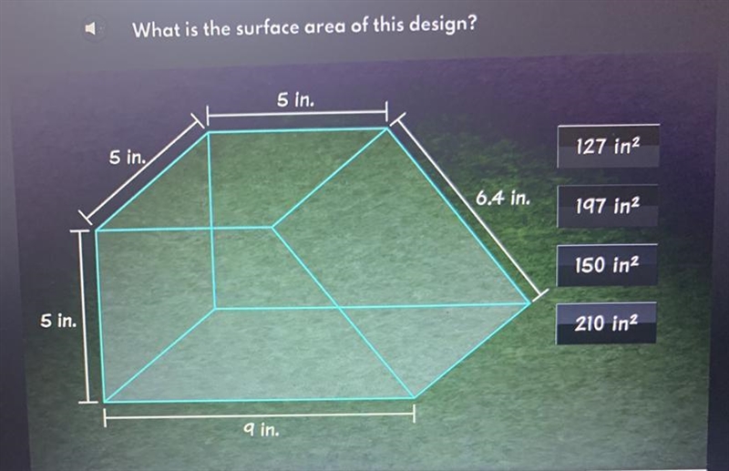 What is the surface area of this design?-example-1