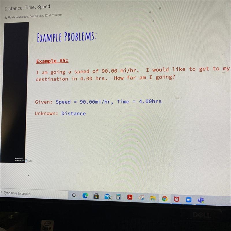 What equation should we use to find the distance?-example-1