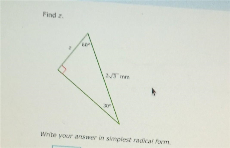 Write your answer in simplest radical form​-example-1