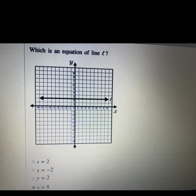 Which is an equation of line L?-example-1