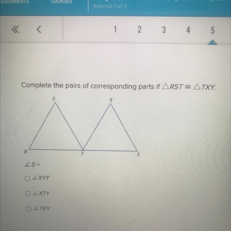 Complete the pairs of corresponding parts-example-1