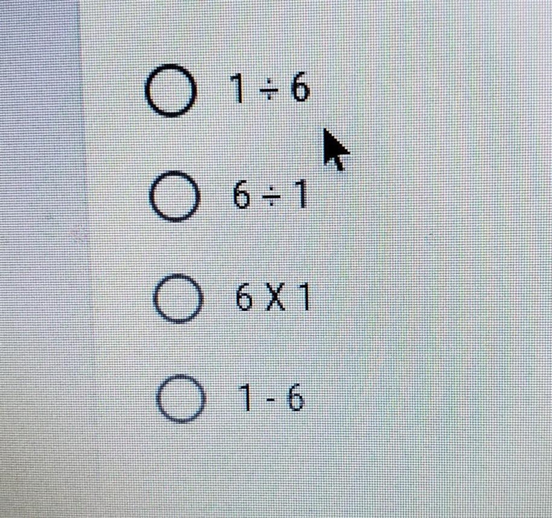 Which expression is equal to 1/6? * ​-example-1