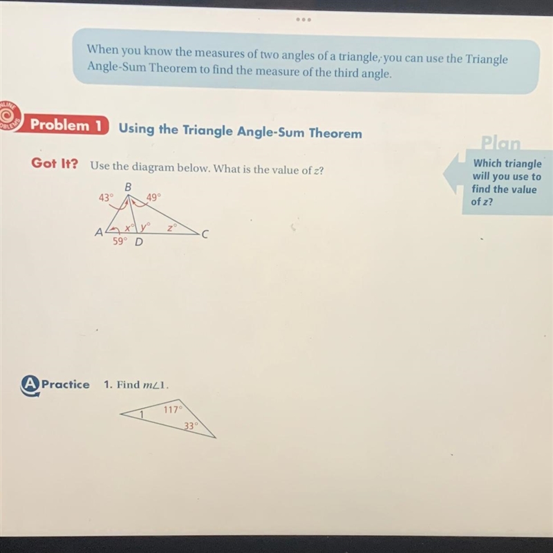 Use the diagram below. What is the value of z? (Picture included) it would mean sm-example-1