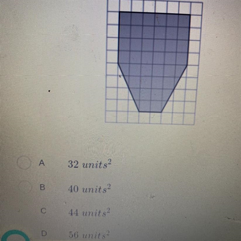 Find the area of the shaded figure below-example-1