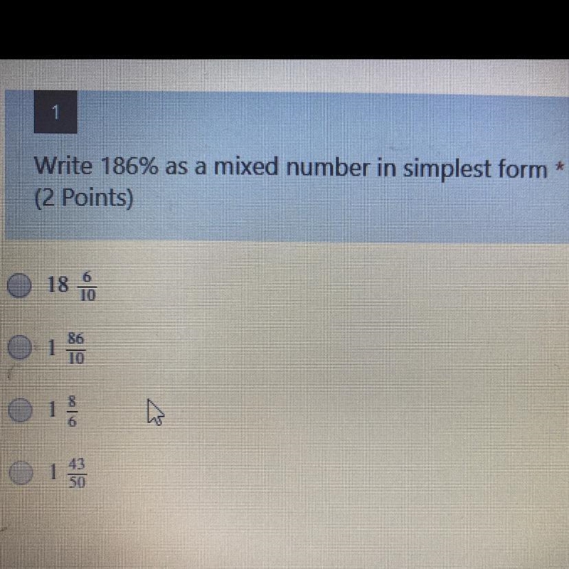 Write 186% as a mixed number in simplest form-example-1