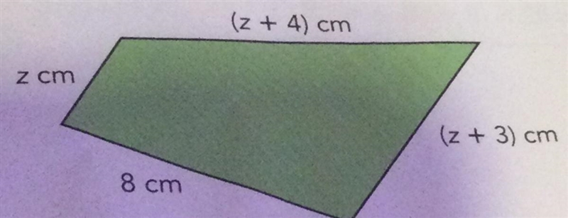 The figure shows a quadrilateral. The length of each side is given as shown Find the-example-1