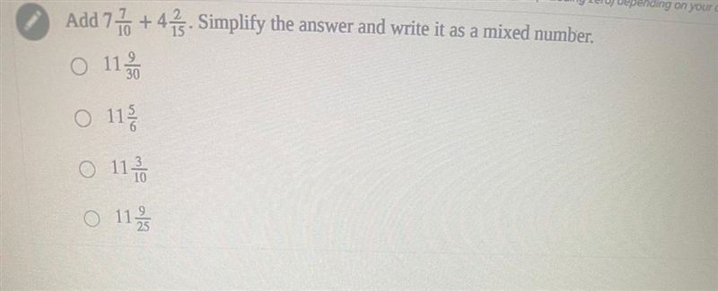 Add, simplify the answer and write it as a mixed number-example-1