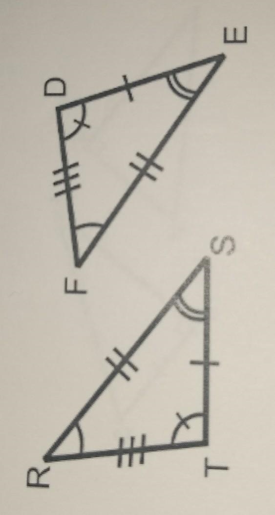 Write a congruence statement for the figures below​-example-1