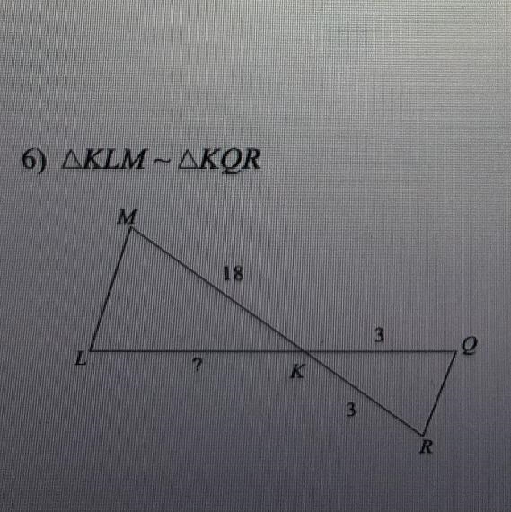 Click on the picture. Find the missing length Triangle in each pair are similar.-example-1