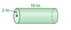 Find the volume of the cylinder. Round your answer to the nearest tenth.-example-1