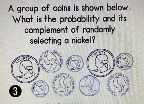 Answer will be a fraction. A group of coins is shown below. What is the probability-example-1