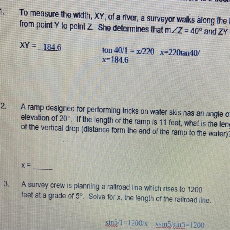 What is the length of the vertical drop?-example-1