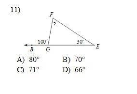 PLEASE HELP !!!!! What is the value of the missing angle?-example-1