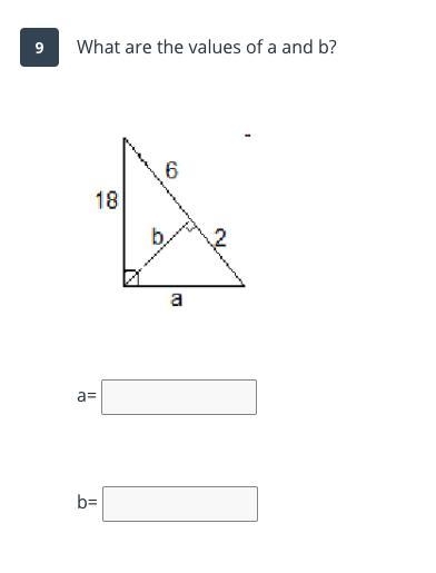 What are the values of a and b?-example-1