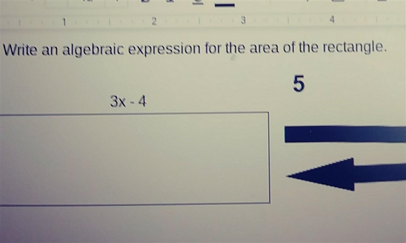 Write an algebratic expression for the are of the rectangle below. PLS HELP DUE IN-example-1