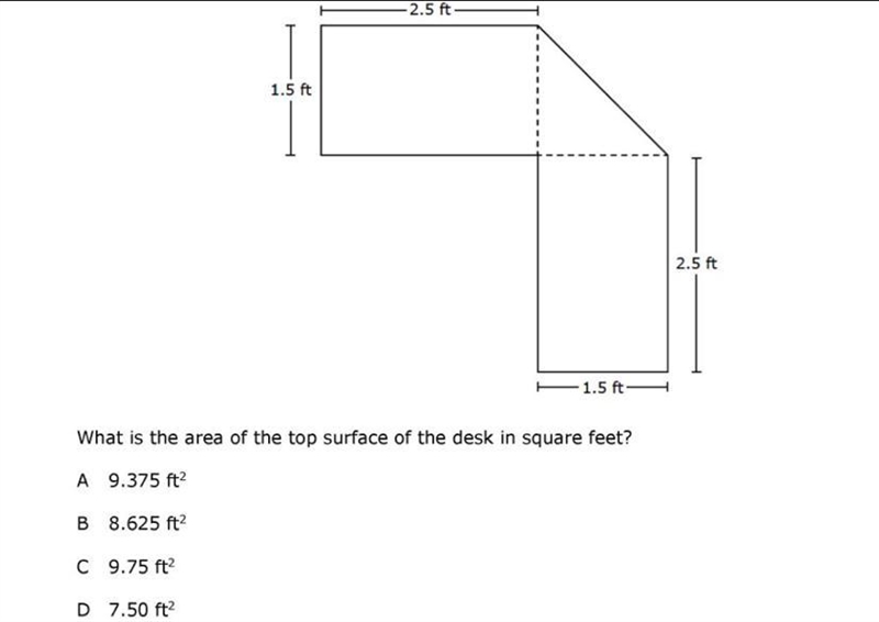 20 points ! what is the area of the surface of the desk in square feet?-example-1