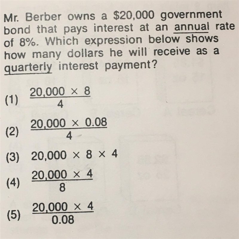 Mr. Berber owns a $20,000 government bond that pays interest at an annual rate of-example-1