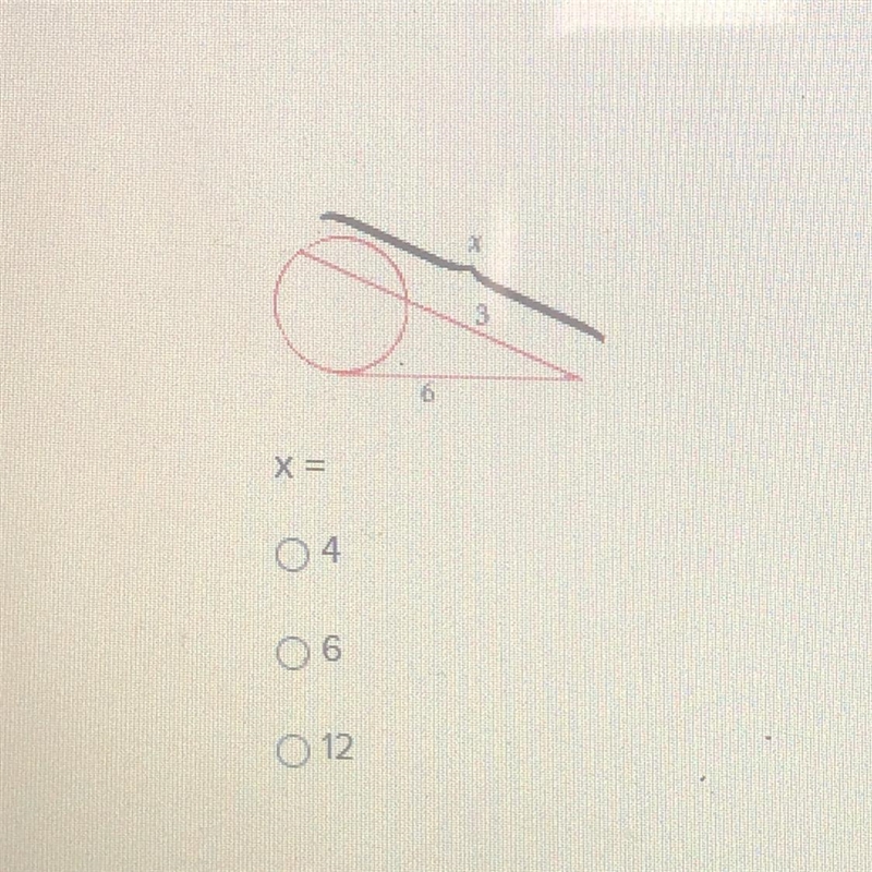 Plz help 10 pts X= 4 6 12-example-1